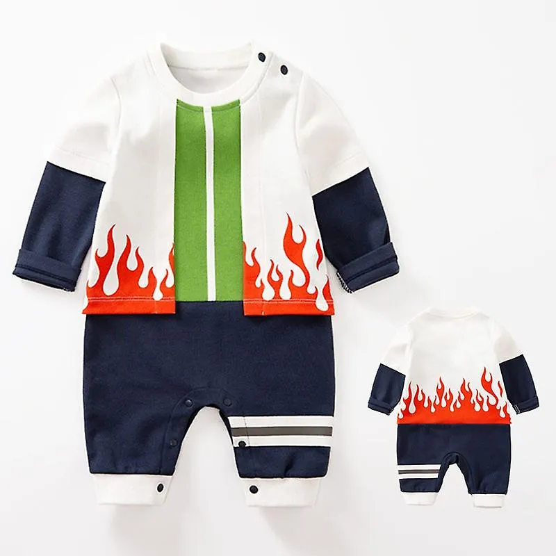 Ropa de bebé Manga larga Anime Naruto Sasuke Itachi Onesies Romper Recién Nacido Baby Jumpsuits