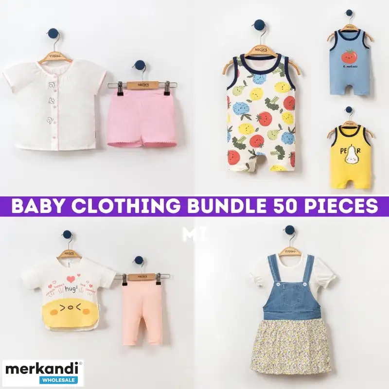 ROPA DE BEBé VERANO GRADO A  LOTE DE 50 UNIDADES  OFERTA EXCLUSIVA MERKANDI