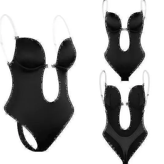 Ropa de forma sin espalda de mujer Deep V Neck Body Shaper para vestido de espalda baja