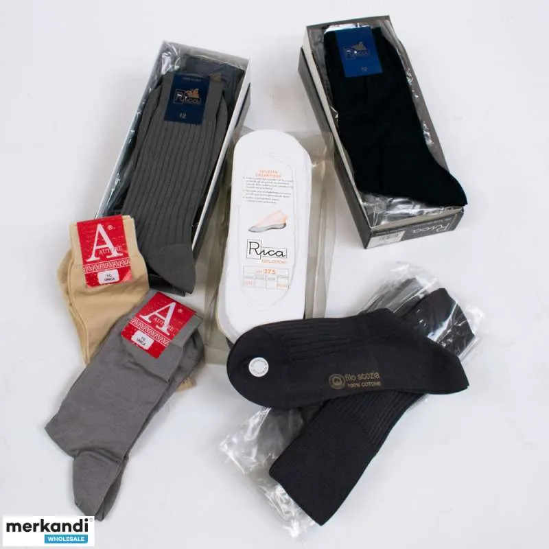 ROPA DE HOMBRE: CALCETINES CORTOS DE ALGODóN PARA HOMBRE  CALZIFICIO RICA, MADE IN ITALY