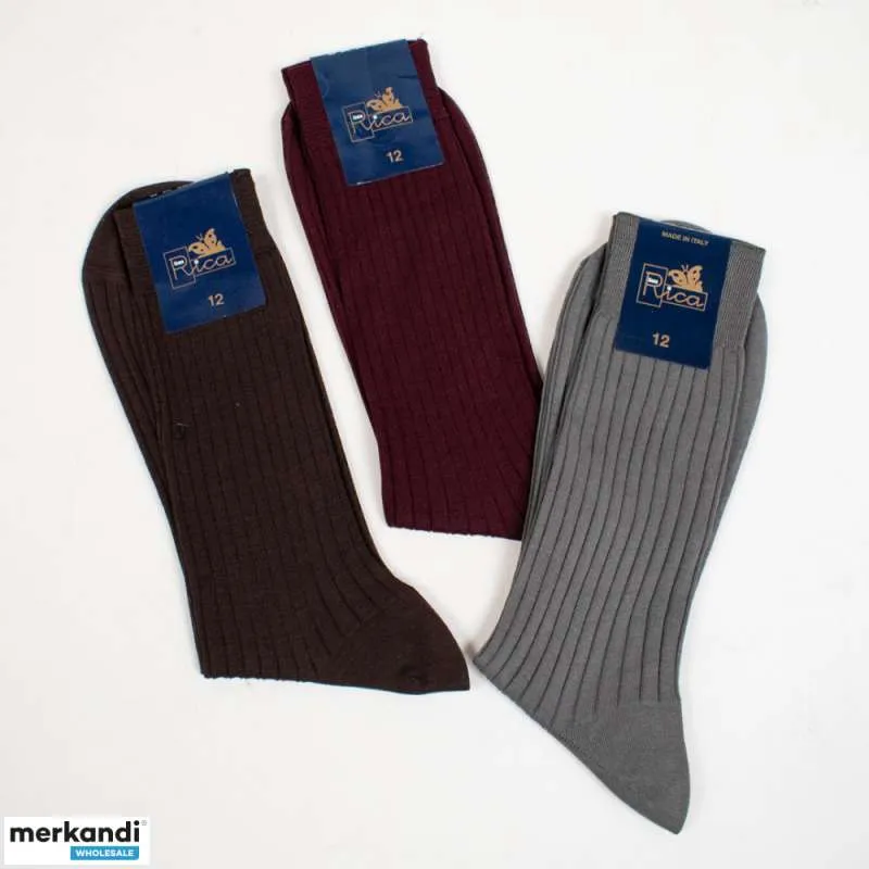 ROPA DE HOMBRE: CALCETINES CORTOS DE ALGODóN PARA HOMBRE  CALZIFICIO RICA, MADE IN ITALY