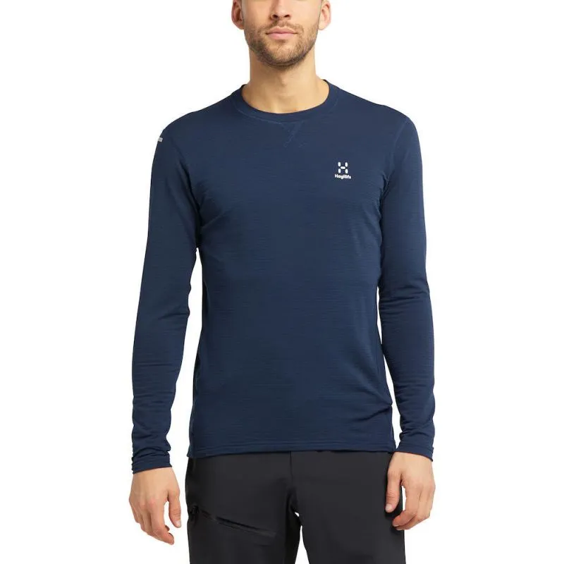 Ropa interior técnica de cuello redondo HAGLÖFS L.I.M Mid para hombre (azul tarnés)