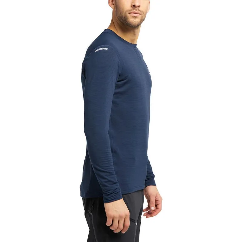 Ropa interior técnica de cuello redondo HAGLÖFS L.I.M Mid para hombre (azul tarnés)