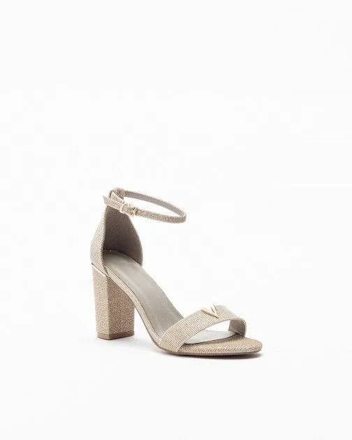 SANDALIAS DE TACóN ALTO GLOSS 11211B DORADO