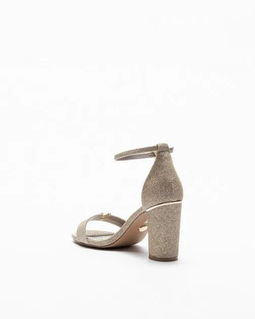 SANDALIAS DE TACóN ALTO GLOSS 11211B DORADO