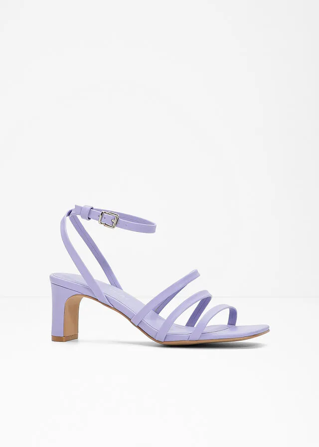 Sandalias de tacón Violeta claro