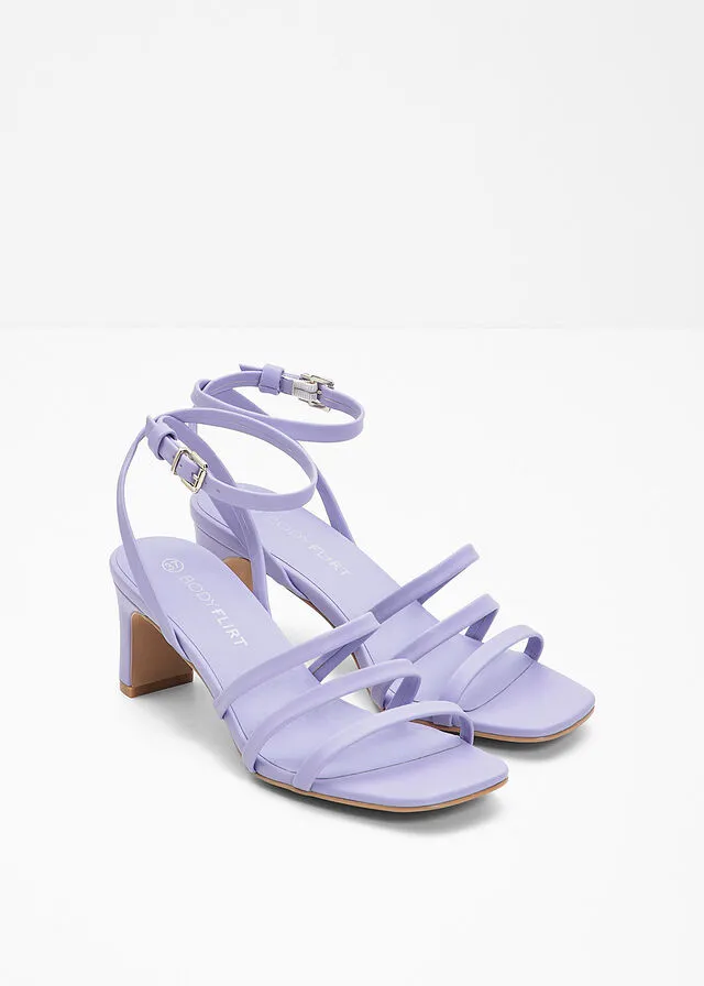 Sandalias de tacón Violeta claro