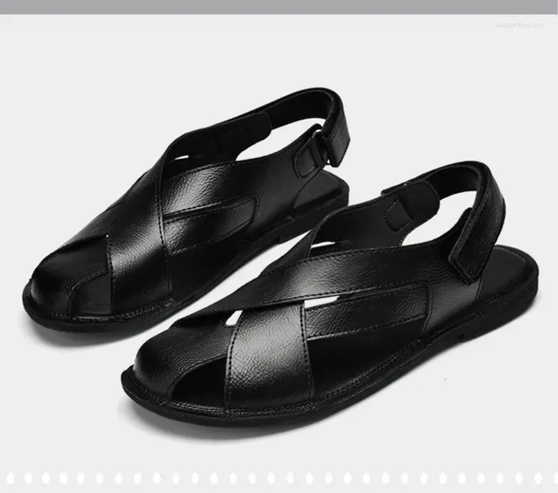 Sandalias zapatos de cuero para hombres de sandalias