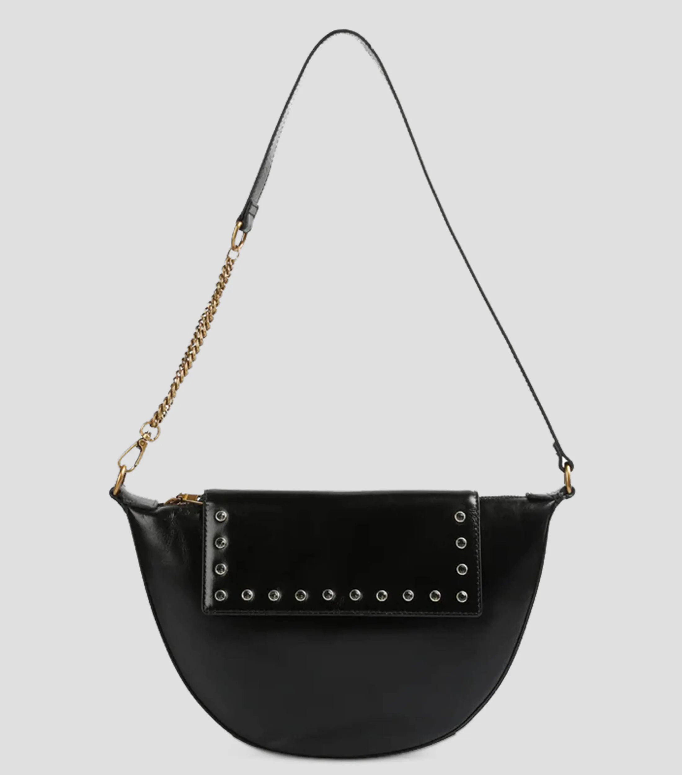 Scalpers Bolso shoulder en piel vacuna con logo Mujer