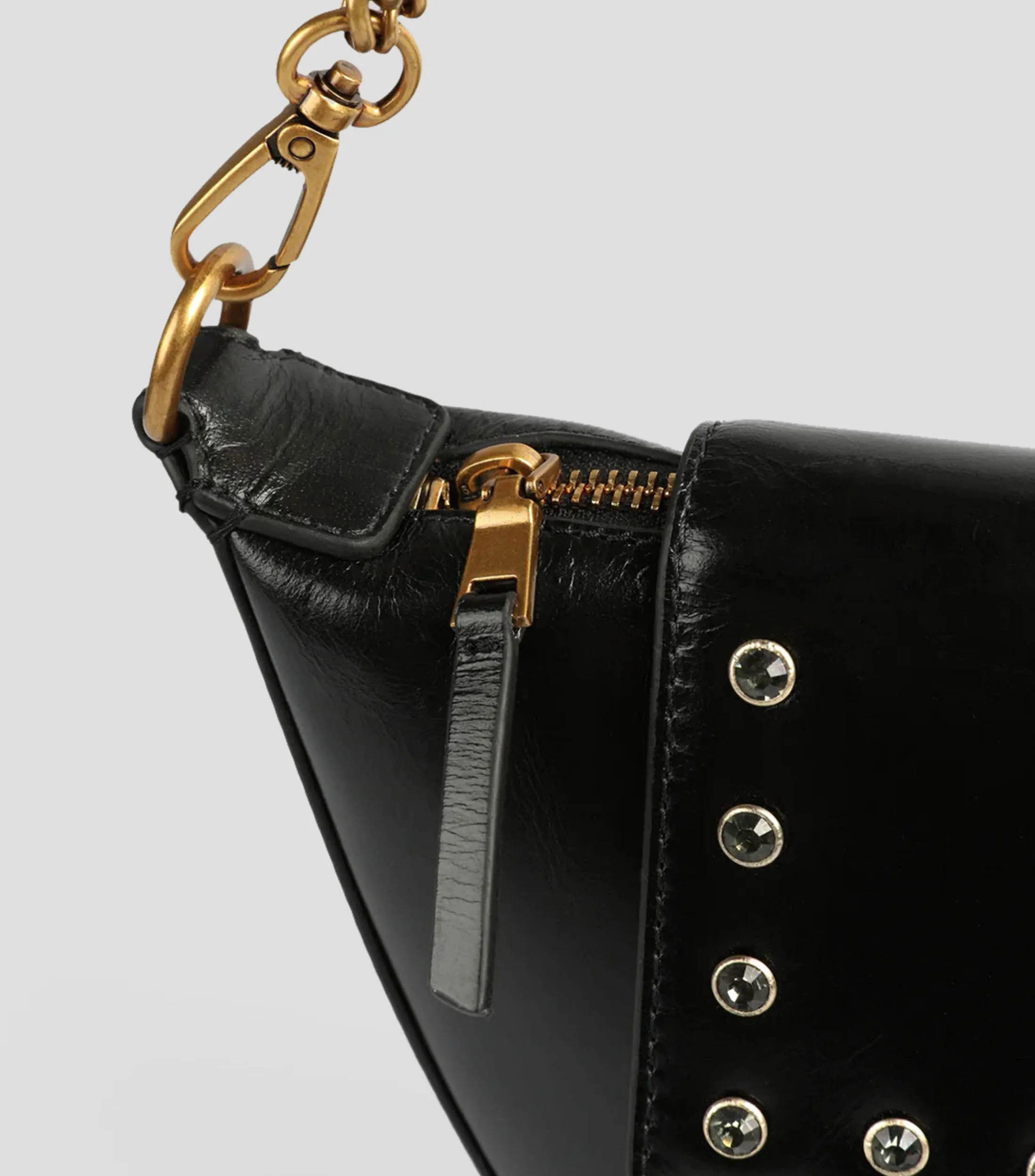 Scalpers Bolso shoulder en piel vacuna con logo Mujer