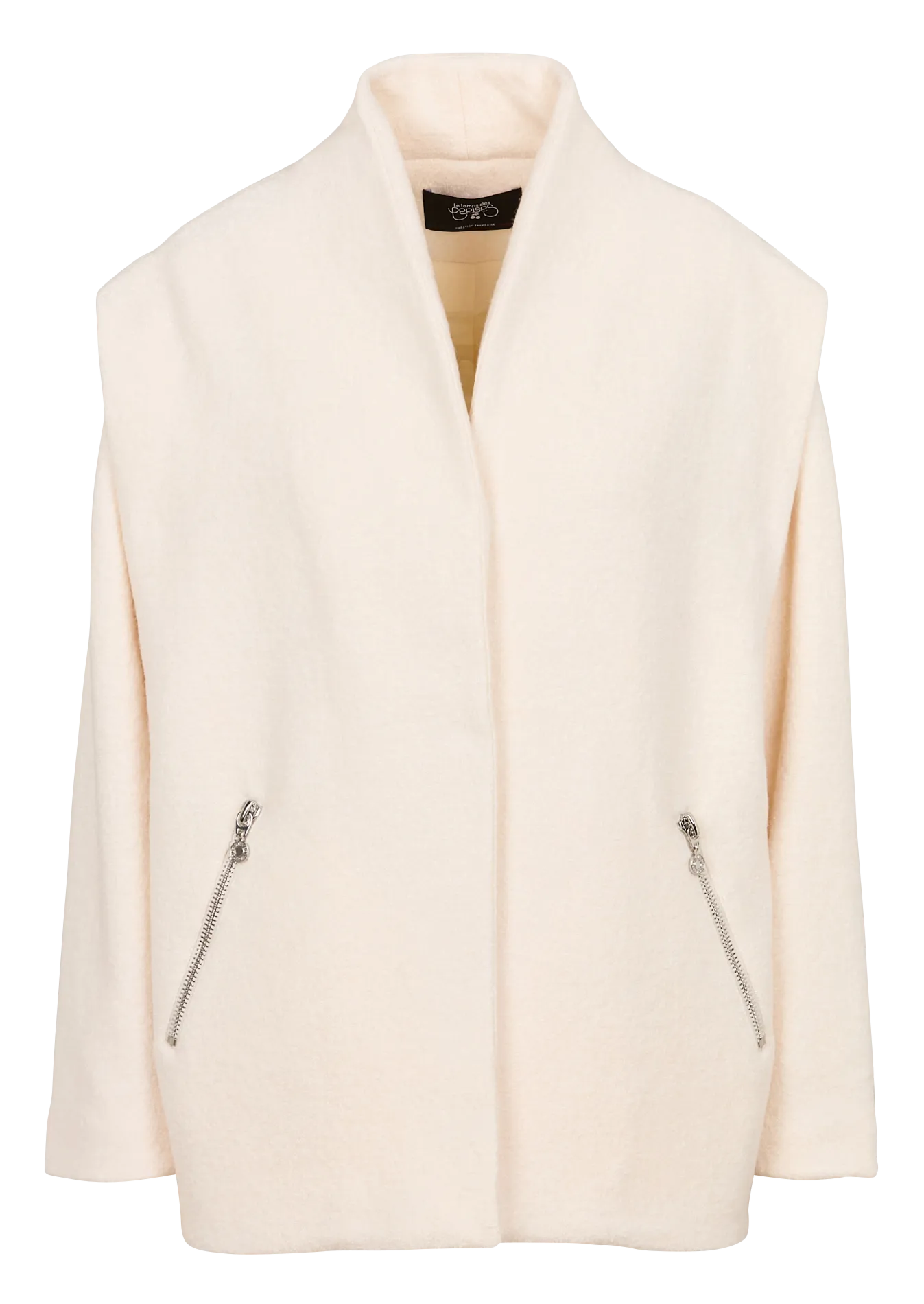 SHINN  CHAQUETA CON CUELLO ALTO EN BLANCO