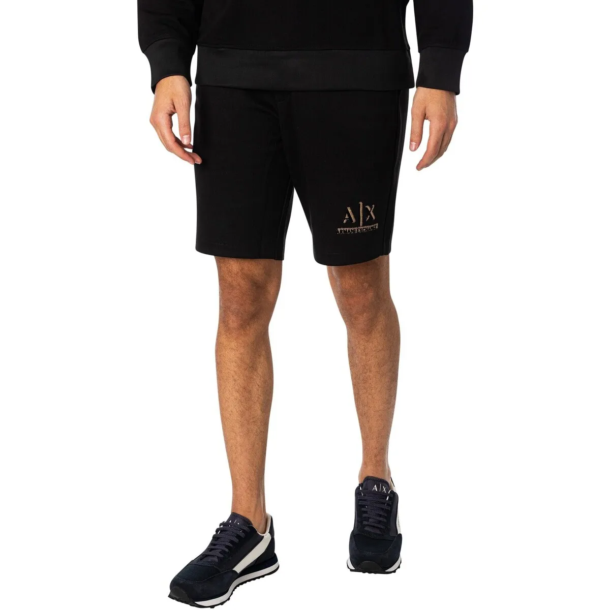Shorts Deportivos Con Logo Cruzado
