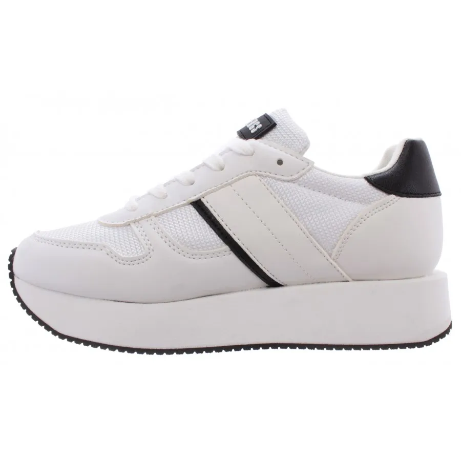 Sneakers de Niña Mujeres BIKKEMBERGS Junior Cuero Blanco