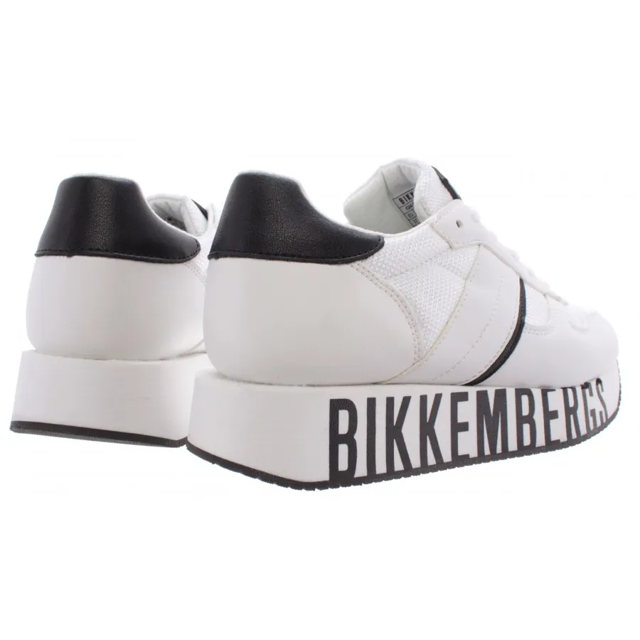 Sneakers de Niña Mujeres BIKKEMBERGS Junior Cuero Blanco