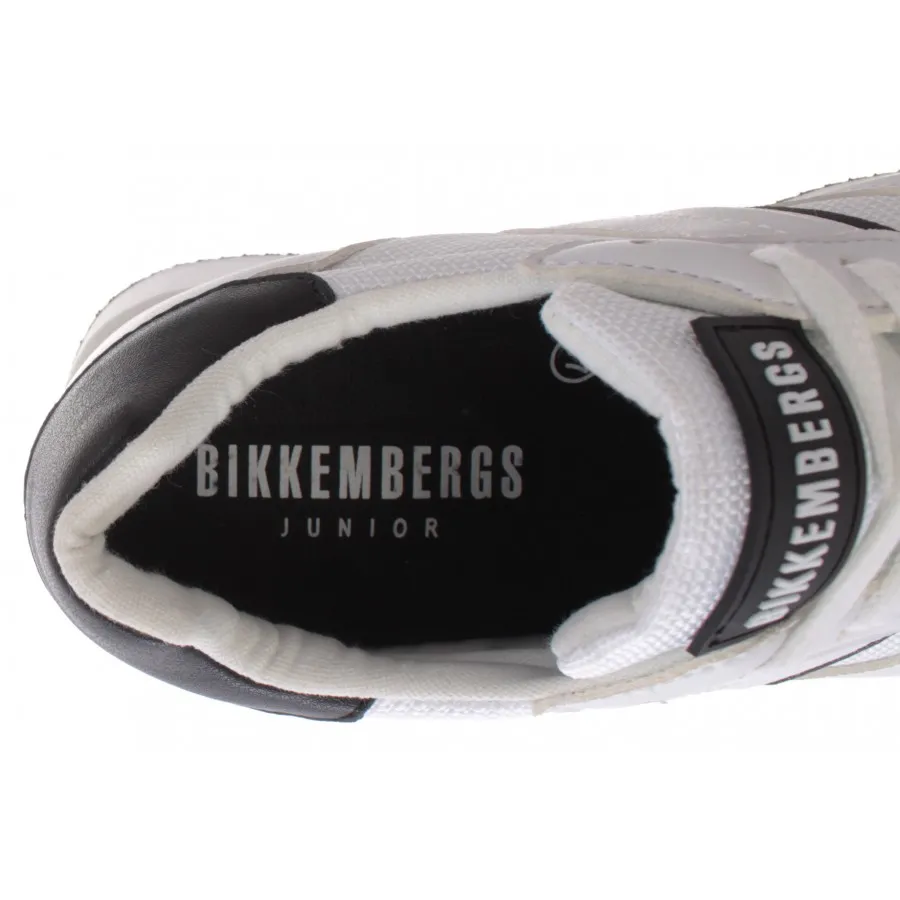 Sneakers de Niña Mujeres BIKKEMBERGS Junior Cuero Blanco