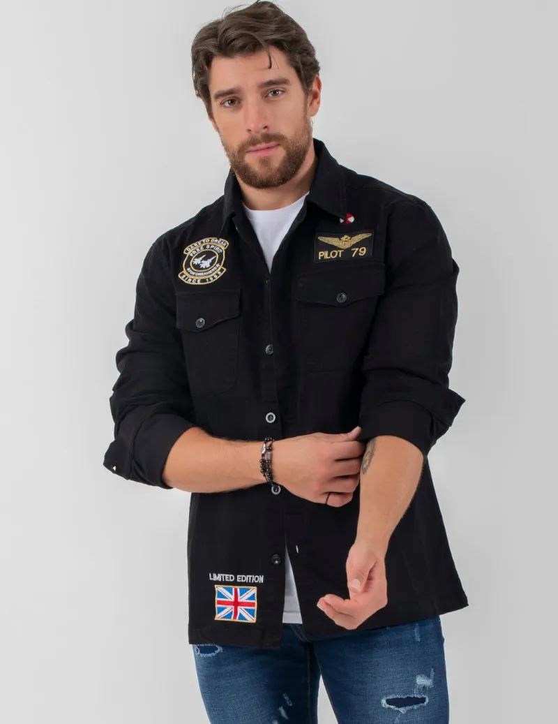 Sobrecamisa de hombre PILOT negra