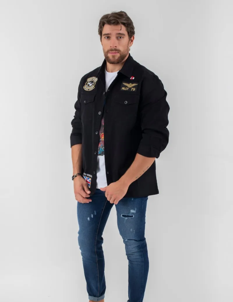 Sobrecamisa de hombre PILOT negra