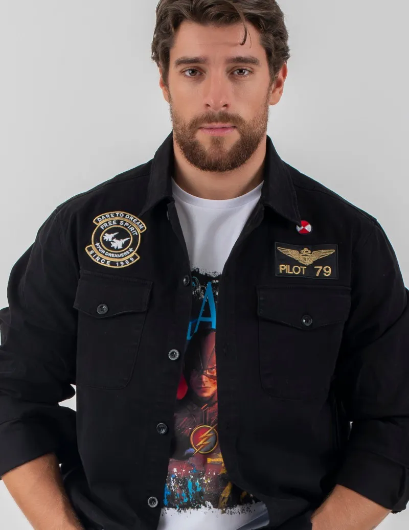 Sobrecamisa de hombre PILOT negra