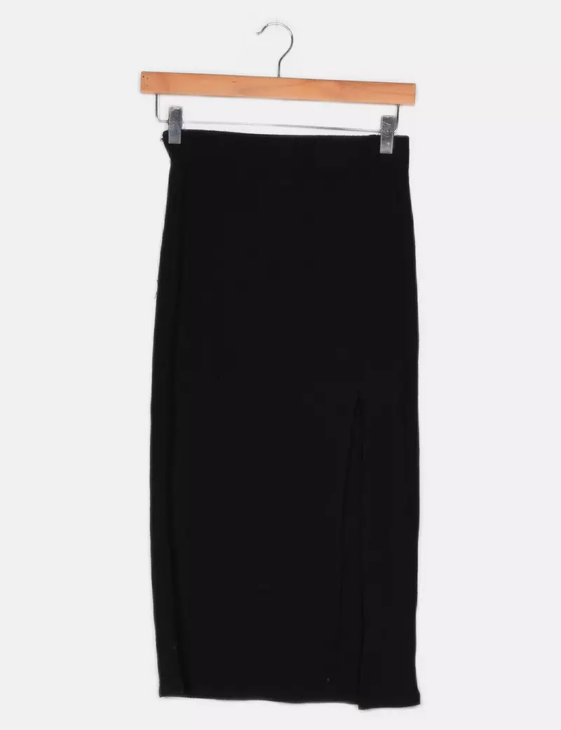 Stradivarius Falda formal Canalé