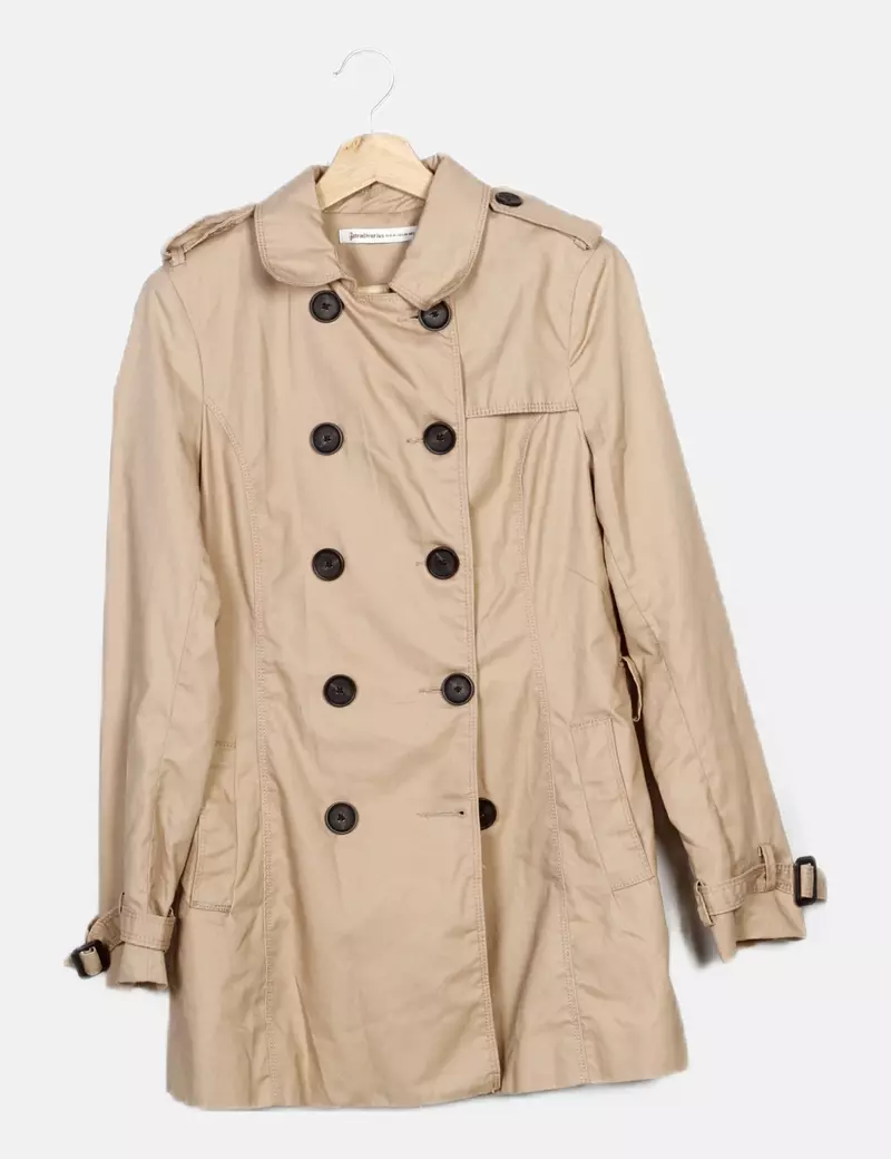 Stradivarius Gabardina beige casual