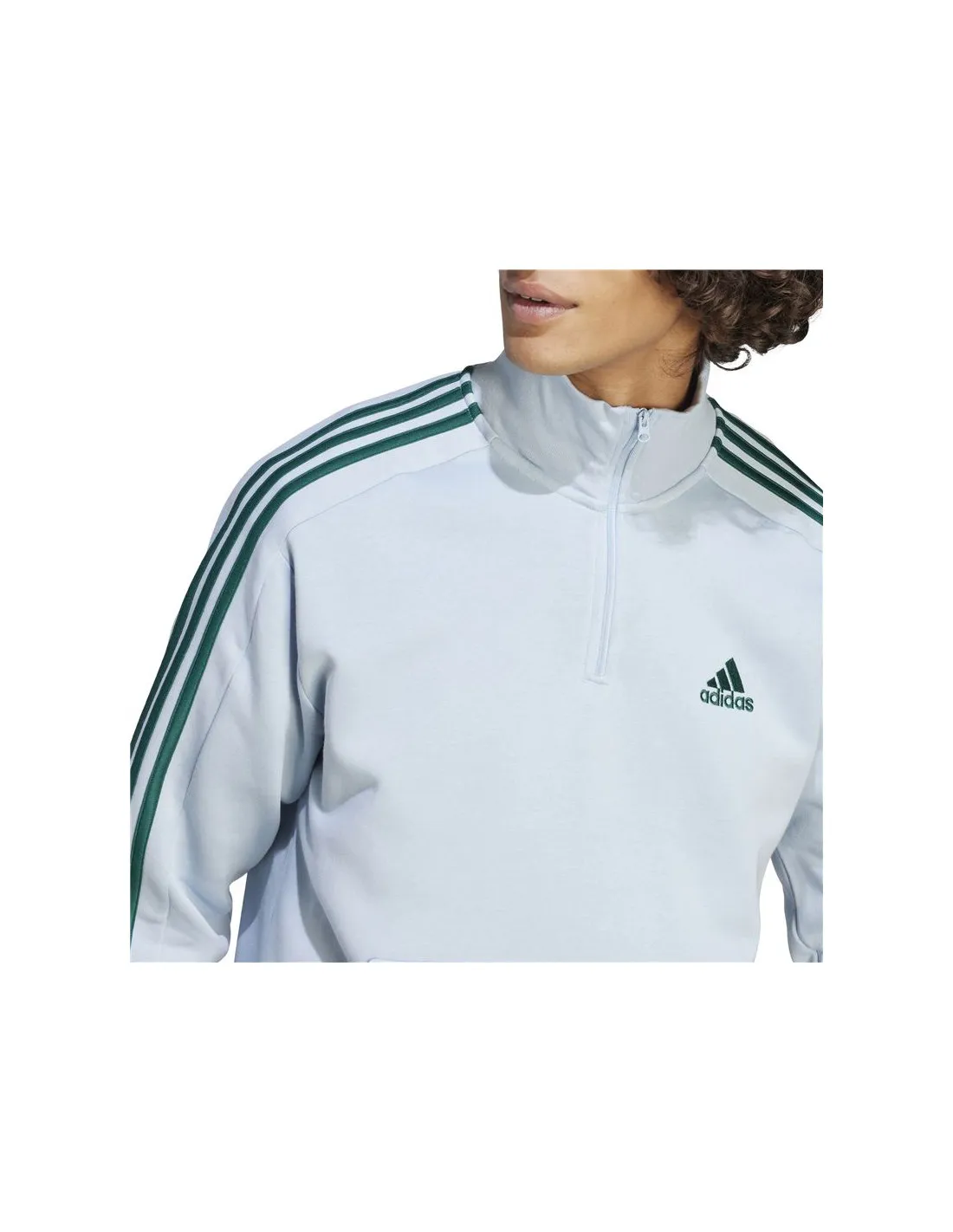 Sudadera adidas 3S Fl 1/4 Z Hombre