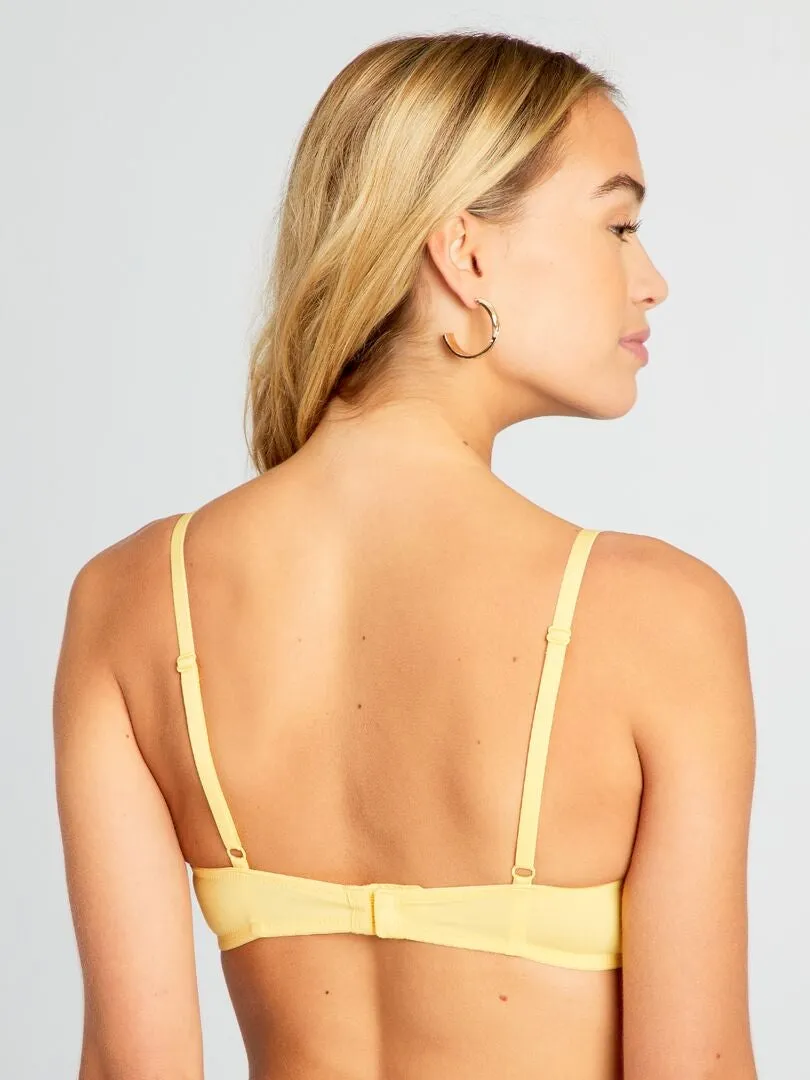 SUJETADOR CORBEILLE DE ENCAJE  AMARILLO