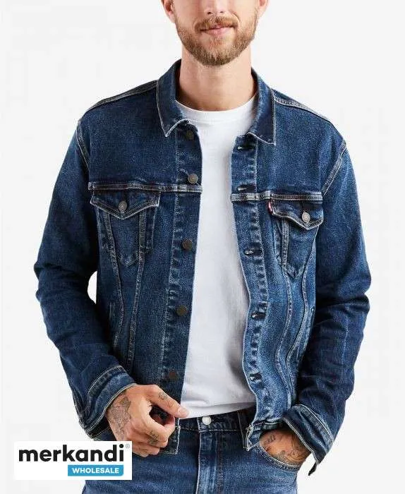 SURTIDO DE CHAQUETAS VAQUERAS AL POR MAYOR DE LEVI'S  HOMBRE SIN FORRO 24 PIEZAS