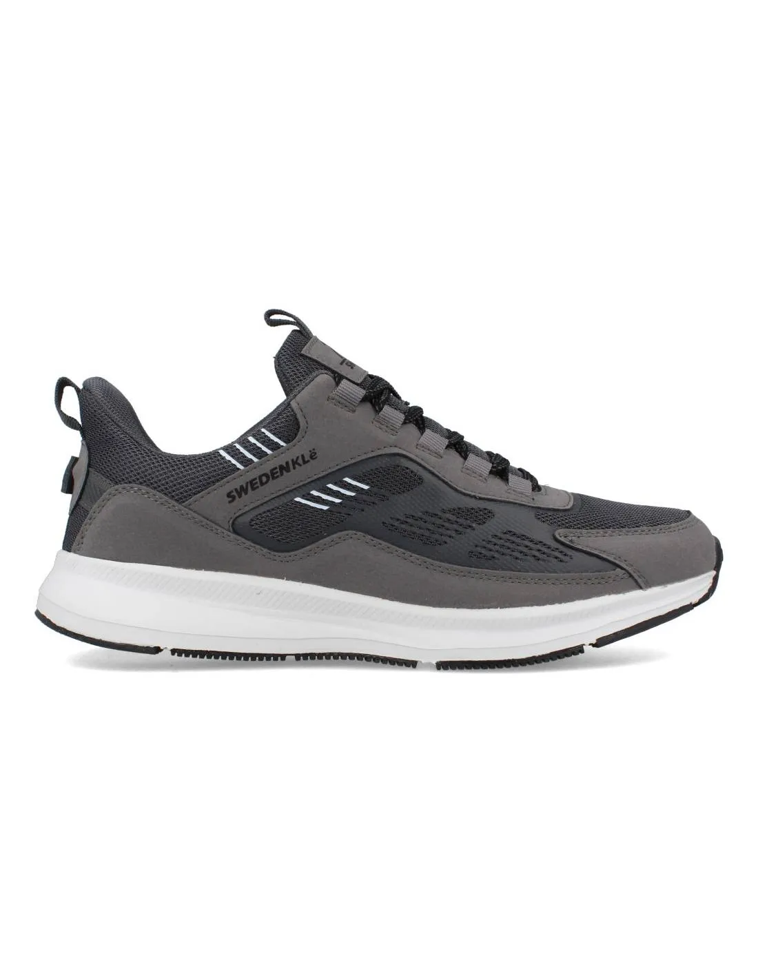 SWDEN KLE  DEPORTIVA NYLON GRIS OSCURO CORDONES