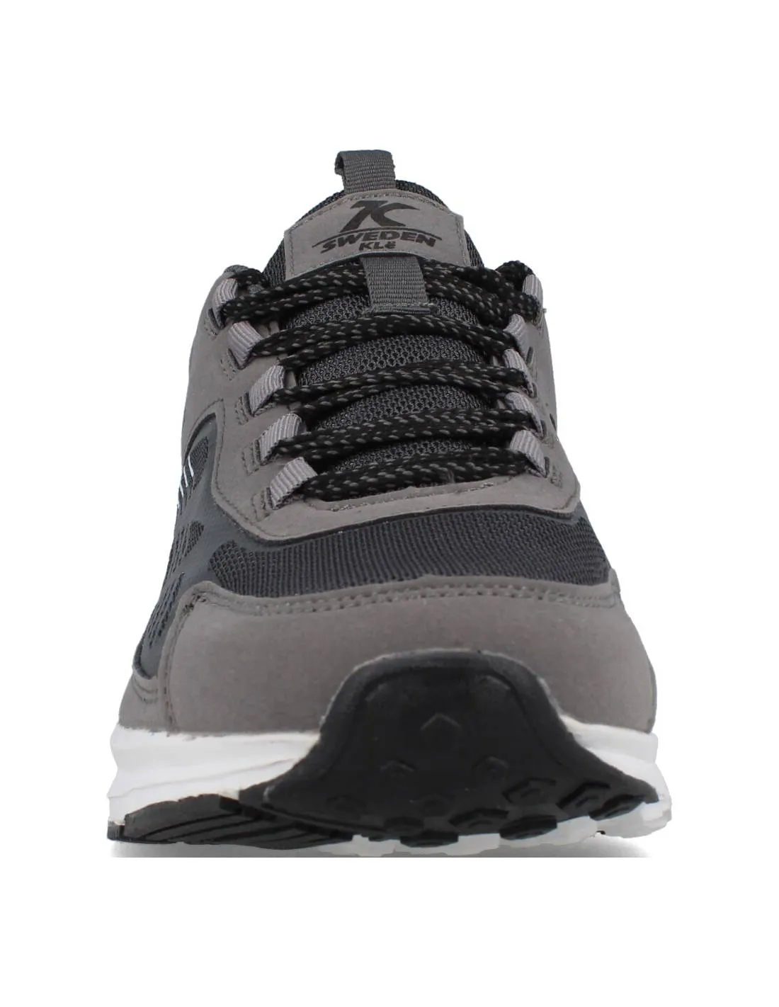 SWDEN KLE  DEPORTIVA NYLON GRIS OSCURO CORDONES