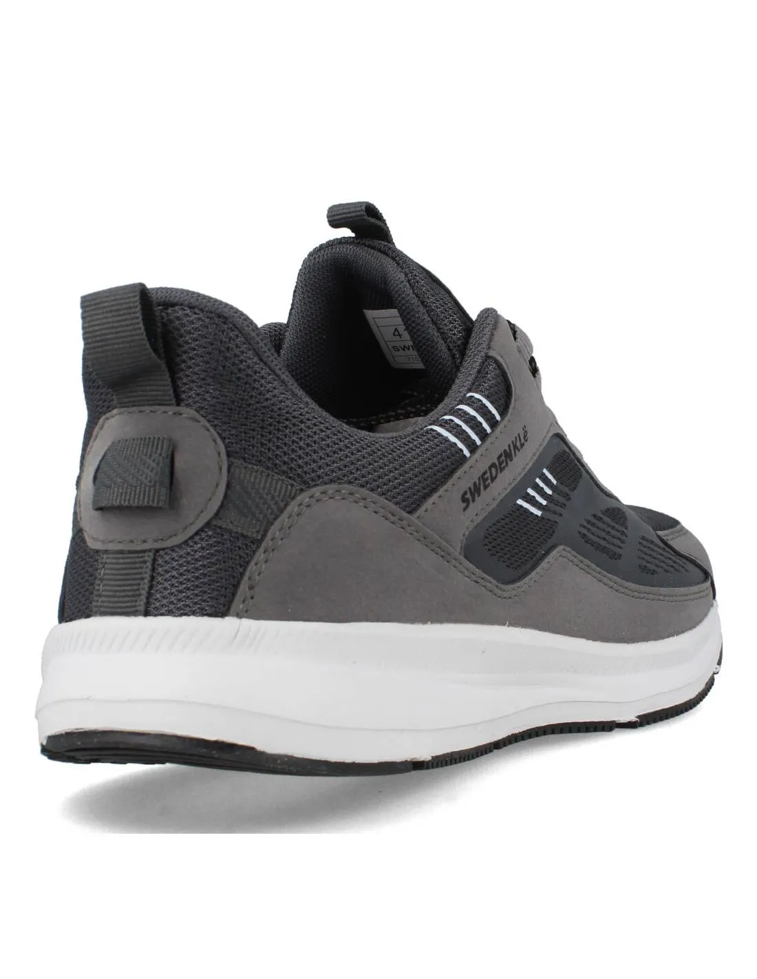SWDEN KLE  DEPORTIVA NYLON GRIS OSCURO CORDONES