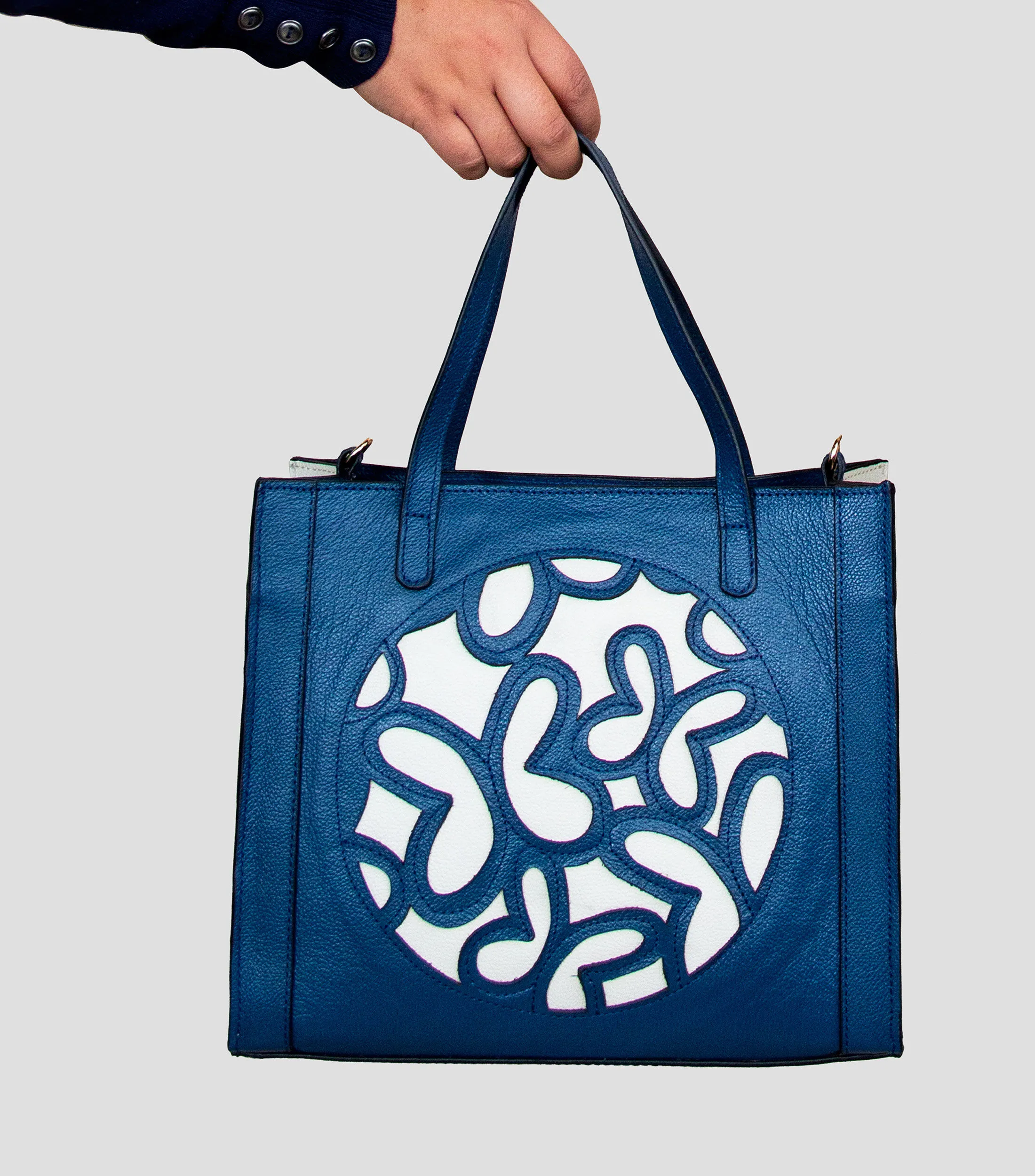 Tanya Moss Bolso Tote Mini en Piel Mariposas Mujer