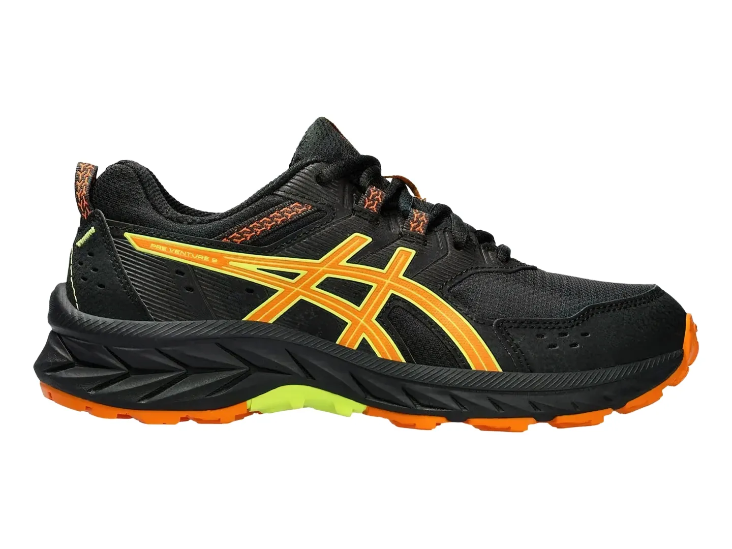 Tenis Asics Venture 9 Negro Para Niño