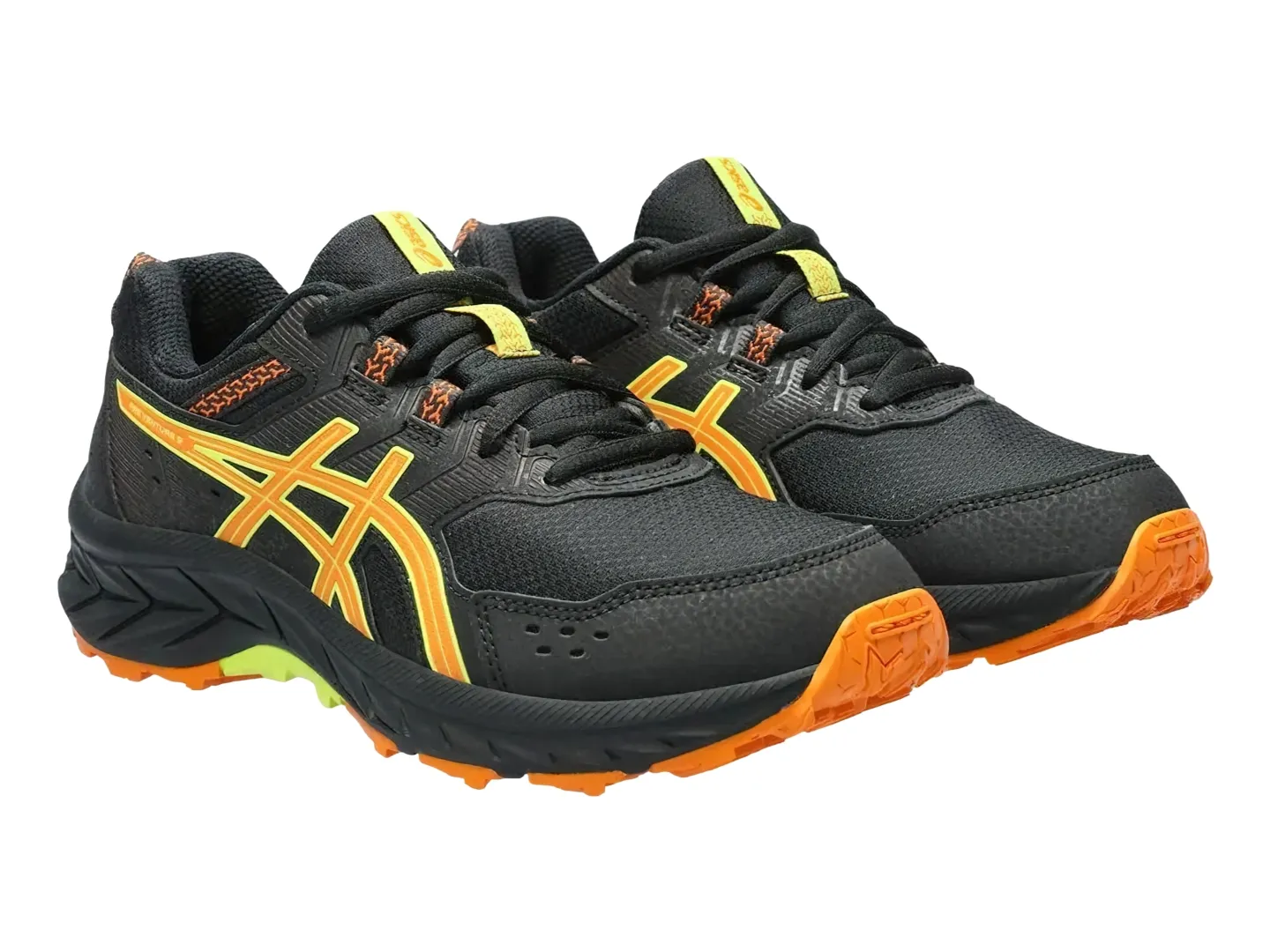 Tenis Asics Venture 9 Negro Para Niño