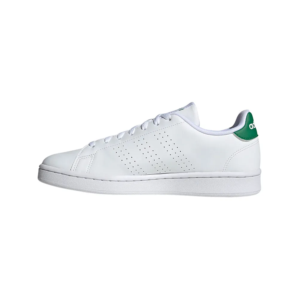 TENIS HOMBRE ADIDAS ADVANTAGE  BLANCOVERDE