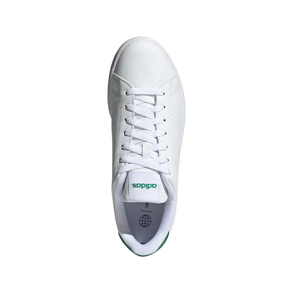 TENIS HOMBRE ADIDAS ADVANTAGE  BLANCOVERDE