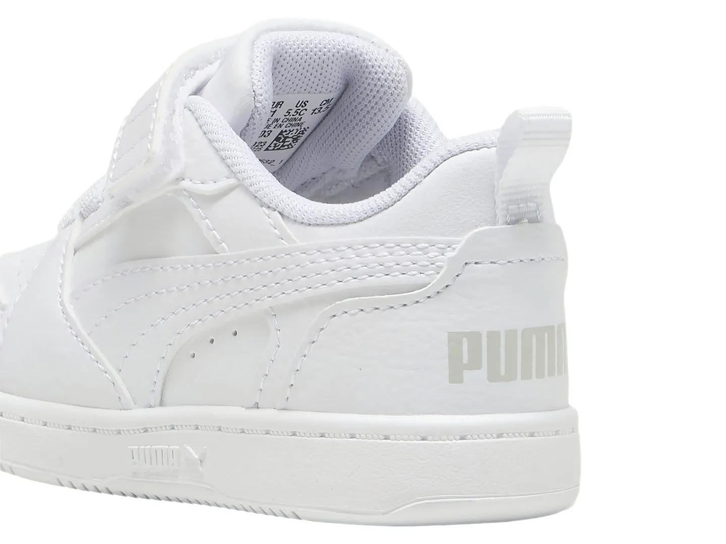 Tenis Puma Rebound V6 Blanco Para Niño