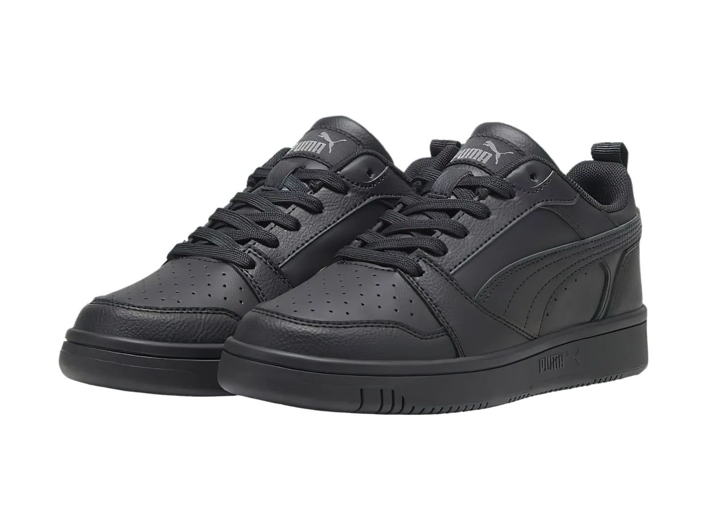 Tenis Puma Rebound V6 Negro Para Niño