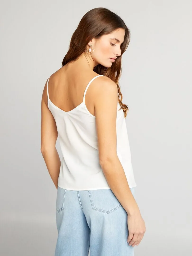 TOP DE TIRANTES FINOS  BLANCO