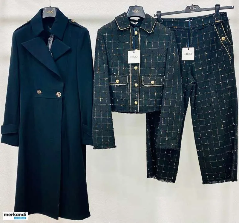 Un montón de ropa de stock firmado liujo mujer p / e