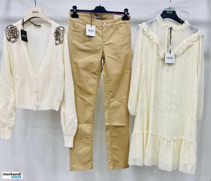 Un montón de ropa de stock firmado liujo mujer p / e