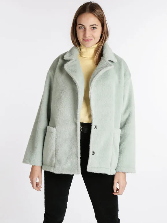 Vanita Chaqueta de piel sintética para mujer