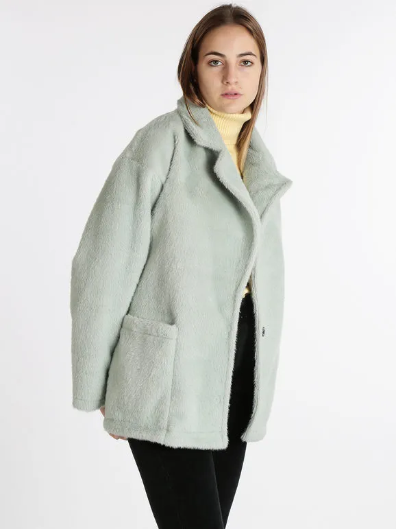 Vanita Chaqueta de piel sintética para mujer