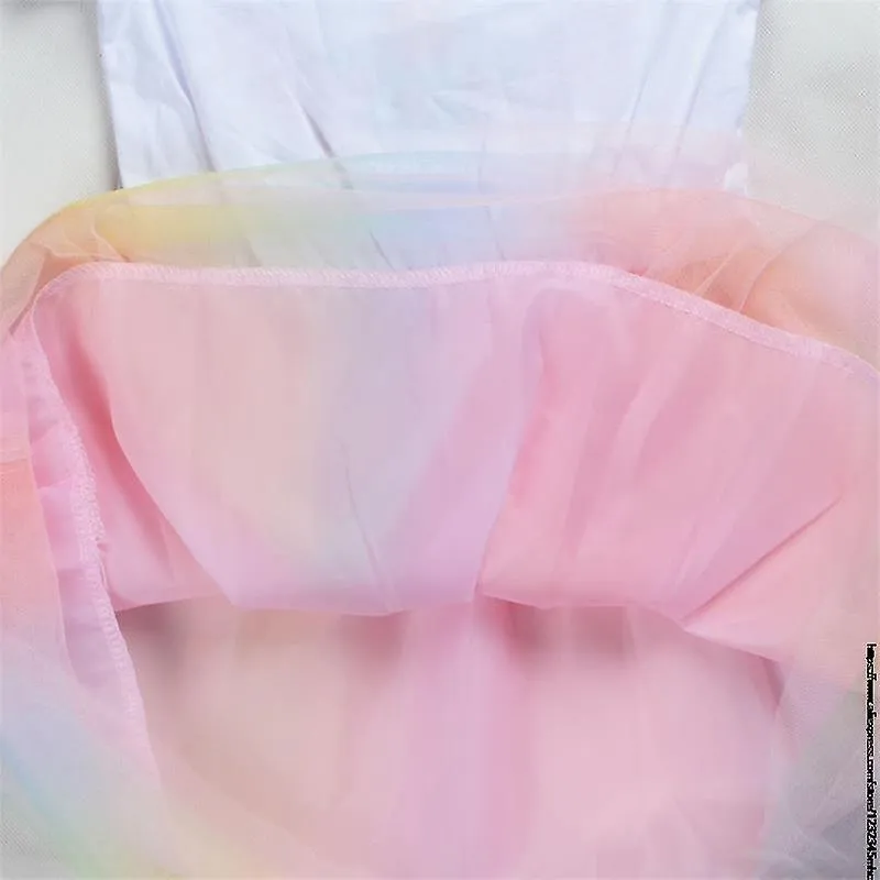 Verano Melodía Kuromi Ropa para niños Vestidos hasta la rodilla Lindo algodón Gasa Vestido completo Adolescentes Dibujos animado