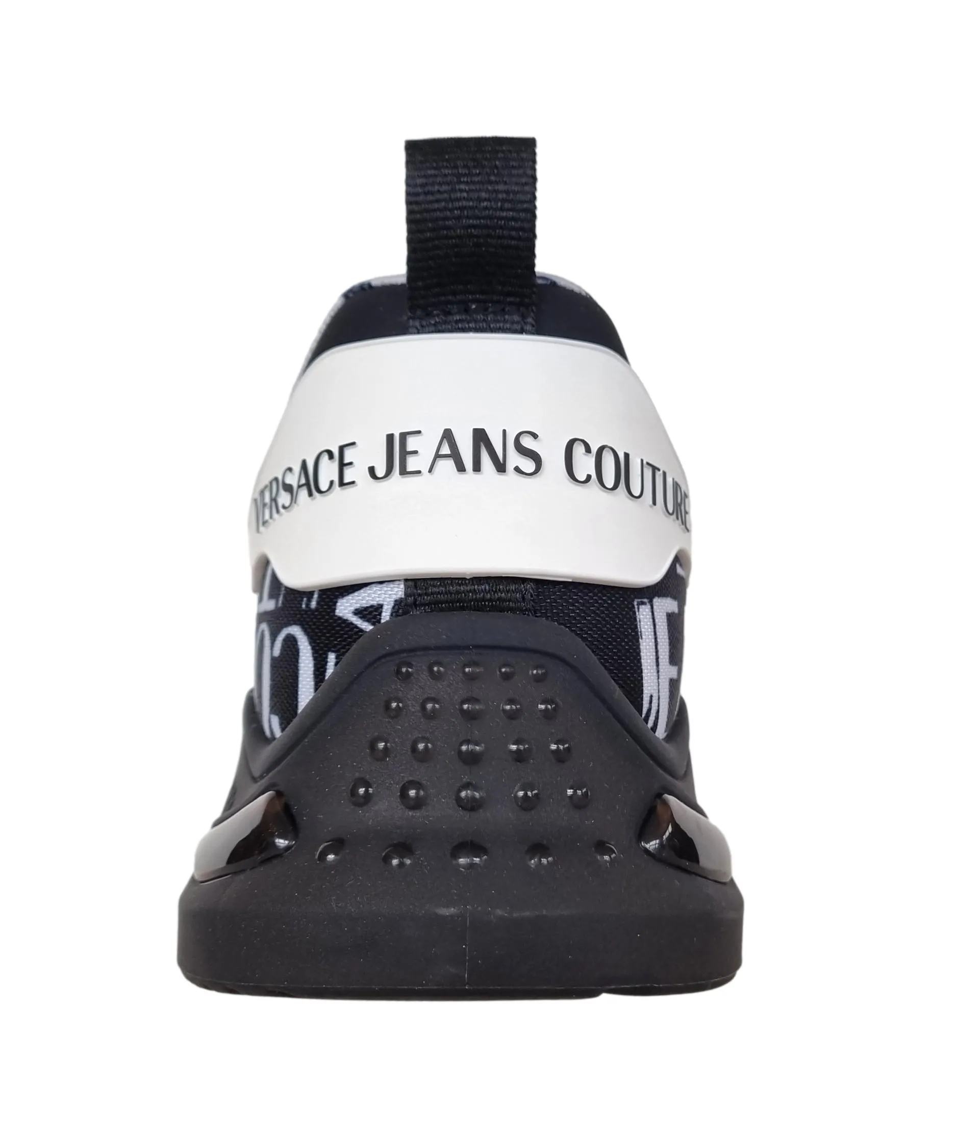 Versace couture zapatos de hombre sneakers en nylon y caucho 74YA3S1C LEVION