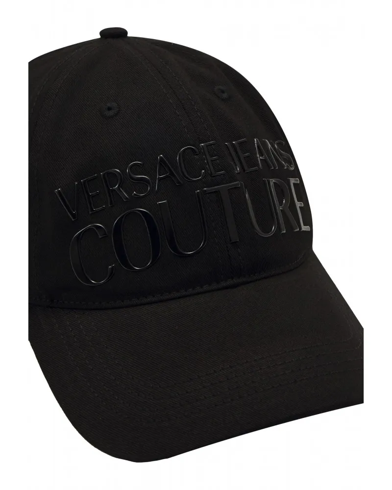 VERSACE JEANS COUTURE   GORRA CON LOGO ENGOMADO AL TONO