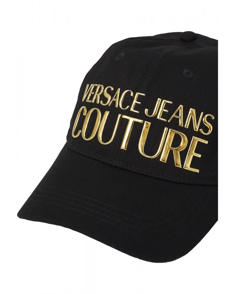 VERSACE JEANS COUTURE   GORRA CON LOGO ENGOMADO DORADO