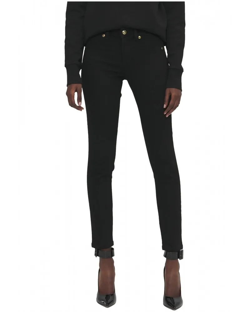 VERSACE JEANS COUTURE  PANTALóN VAQUERO DE COLOR JEGGING JACKIE CON LOGO METáLICO