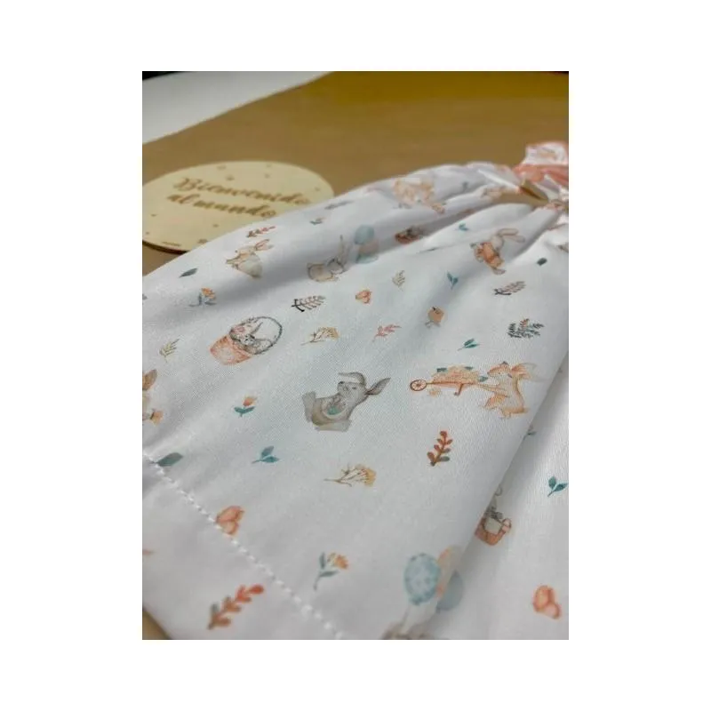 Vestido bebé estampado de conejitos