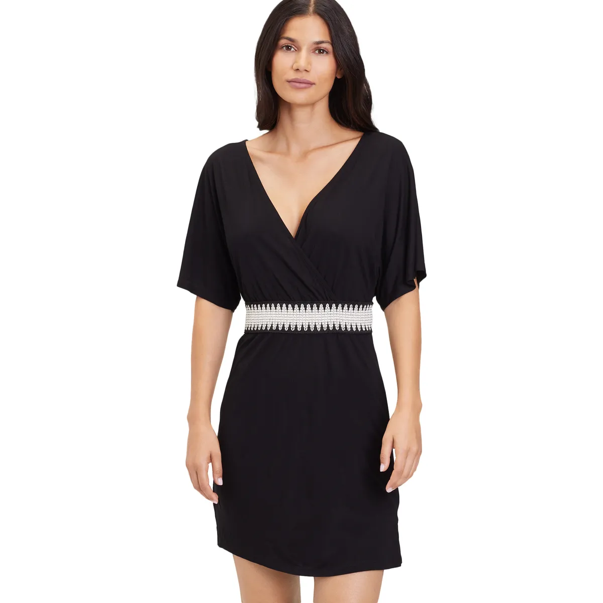 Vestido de verano con cuello en V Gummi