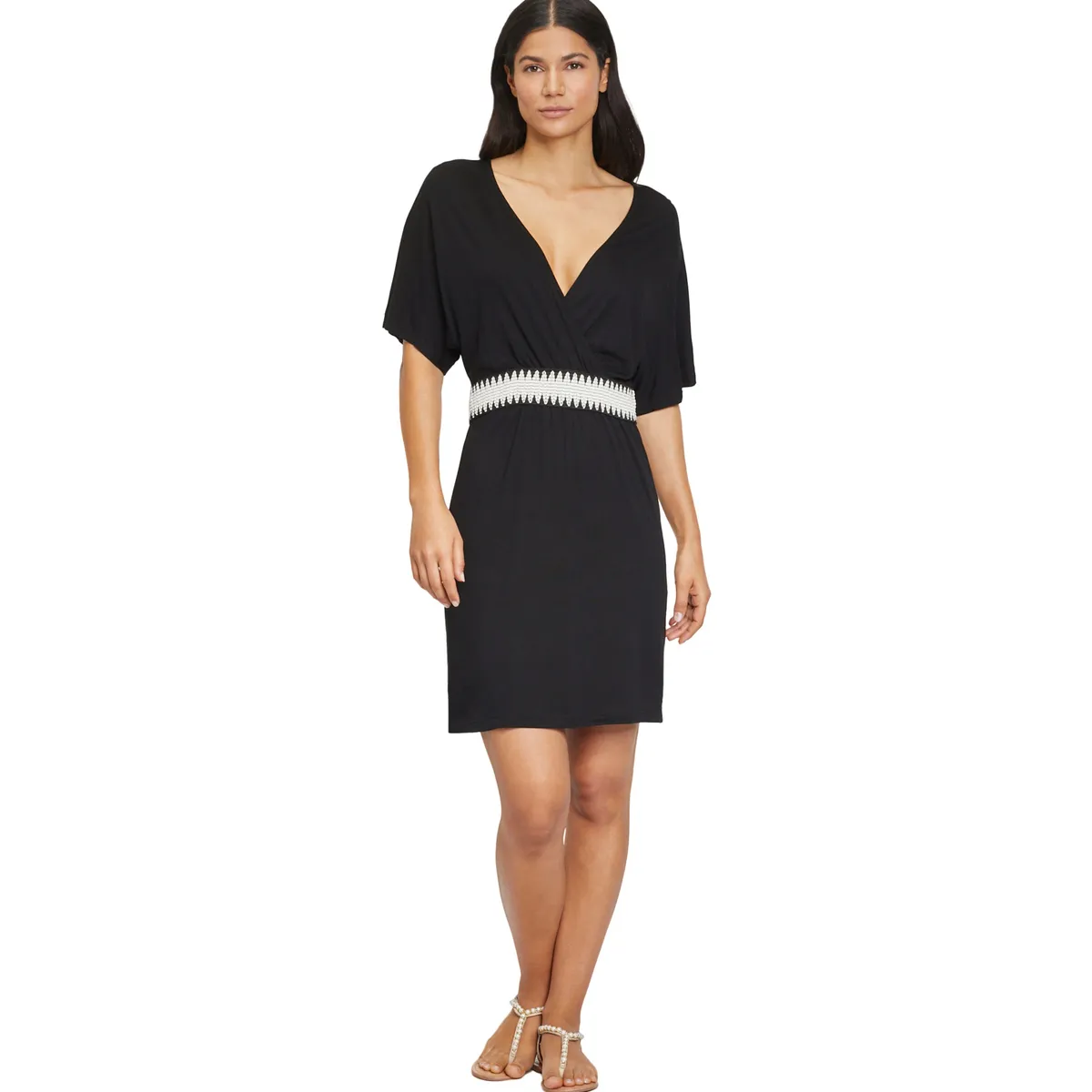 Vestido de verano con cuello en V Gummi